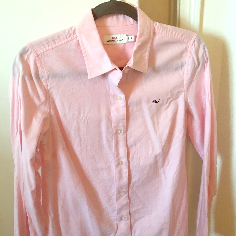 Vineyard Vines Pink Oxford Women’s Button Down
